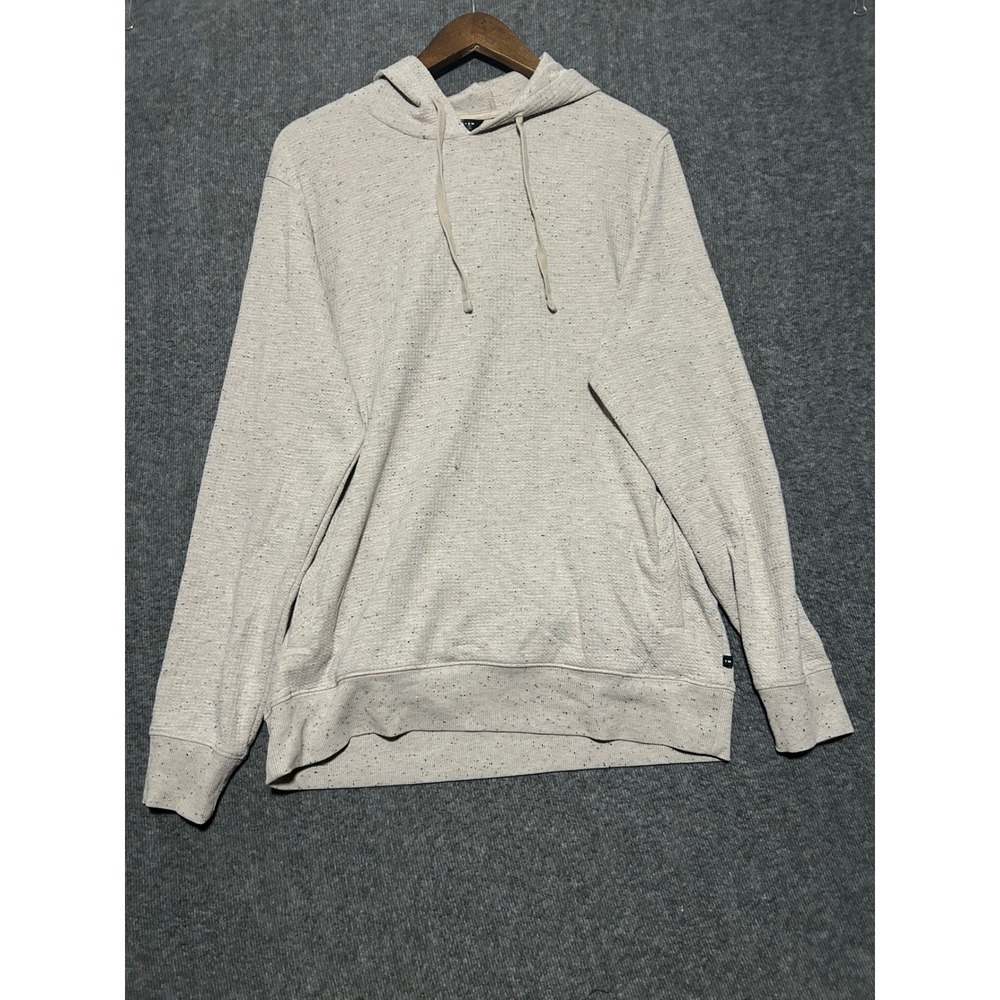 Travis mathew Speckled waffle cloud hoodie pullover beige cream Large